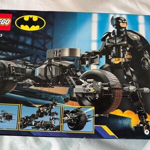 SOLD   LEGO Batman Batcycle Building Set - Black